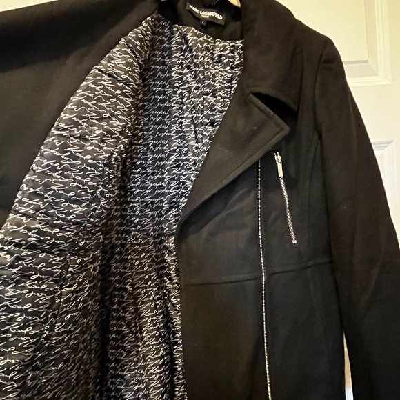 Karl Lagerfeld Wool winter coat - Picture 3 of 7